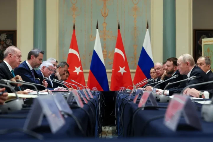 Российская и турецкая делегации