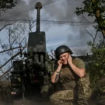Украинский солдат в Запорожье