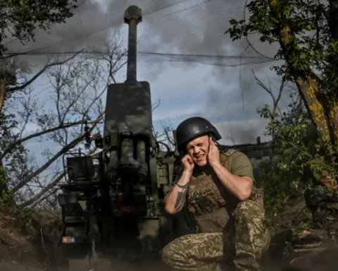Украинский солдат в Запорожье
