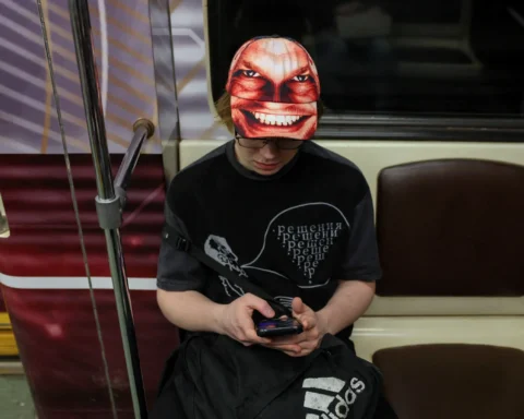 в метро